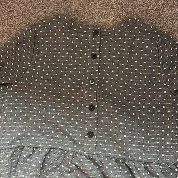 Grey and White Polka Dot Loft Dress - Picture 3 of 3